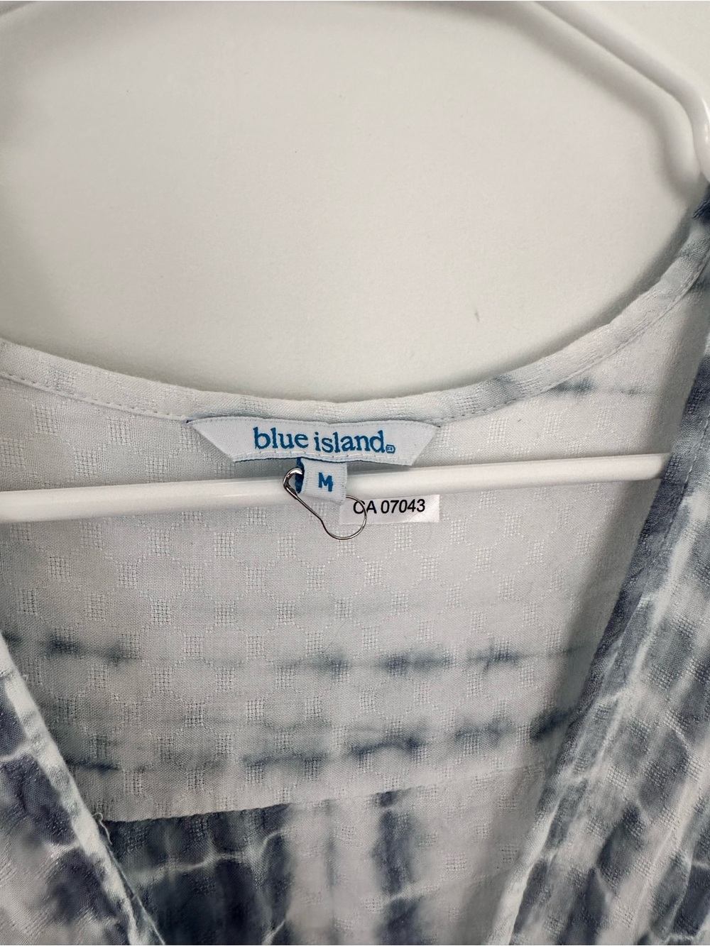 Blue Island Blue & White Tie-Dye Dress | Size Medium - Picture 5 of 14